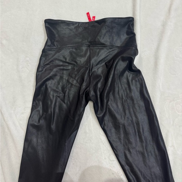 Black Spanx Faux Leather Leggings - Picture 8 of 10